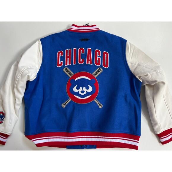 Pro Standard MLB Chicago Cubs Mashup Wool Women's Varsity Jacket Size XL - Picture 2 of 16